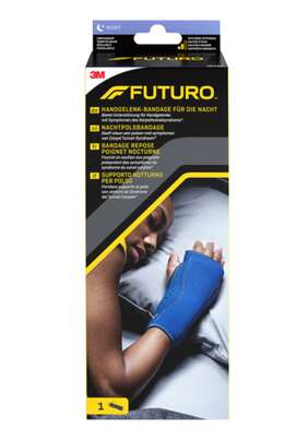 Sie sehen eine Packung FUTURO™ Handgelenk-Bandage für die Nacht, anpassbar, 1 Stück, Produktbild: 01 FUTURO™ Handgelenk-Bandage für die Nacht, anpassbar, 1 Stück, A-Nr.: 3885855 - 01