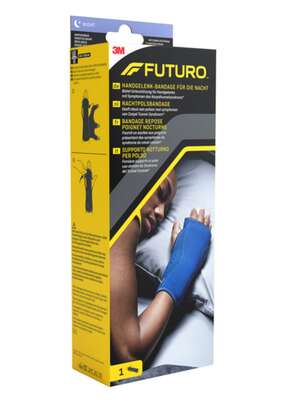 Sie sehen eine Packung FUTURO™ Handgelenk-Bandage für die Nacht, anpassbar, 1 Stück, Produktbild: 02 FUTURO™ Handgelenk-Bandage für die Nacht, anpassbar, 1 Stück, A-Nr.: 3885855 - 02
