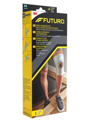 Sie sehen eine Packung FUTURO™ Knie-Bandage mit seitlicher Unterstützung, 1 Stück, Produktbild: 03 FUTURO™ Knie-Bandage mit seitlicher Unterstützung, 1 Stück, A-Nr.: 3041809 - 03