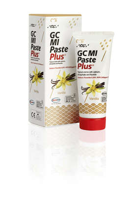 Sie sehen eine Packung GC MI Paste Plus Vanille, Produktbild: 01 GC MI Paste Plus Vanille, A-Nr.: 4879584 - 01