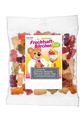 BANO VEGANE FRUCHTSAFTBÄRCHEN 150g 45 Stk., 150 Gramm, A-Nr.: 4170667 - 01