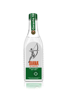 Sie sehen eine Packung DIANA Franzbranntwein mit Menthol, 250 Milliliter, Produktbild: 03 DIANA Franzbranntwein mit Menthol, 250 Milliliter, A-Nr.: 0826846 - 03