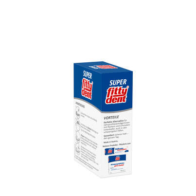 Sie sehen eine Packung fittydent Super Hafteinlagen comfort (20 Stk), 20 Stück, Produktbild: 03 fittydent Super Hafteinlagen comfort (20 Stk), 20 Stück, A-Nr.: 2162971 - 03