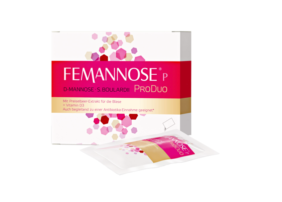 Sie sehen eine Packung FEMANNOSE®P ProDuo, 20 Stück, Produktbild: 04 FEMANNOSE®P ProDuo, 20 Stück, A-Nr.: 5583360 - 04