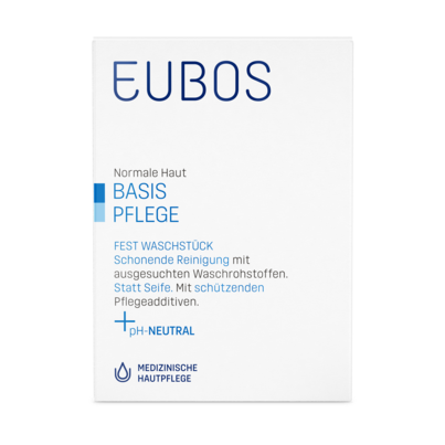 Sie sehen eine Packung EUBOS WASCHSTK.BLAU, 125 Gramm, Produktbild: 03 EUBOS WASCHSTK.BLAU, 125 Gramm, A-Nr.: 1560882 - 03