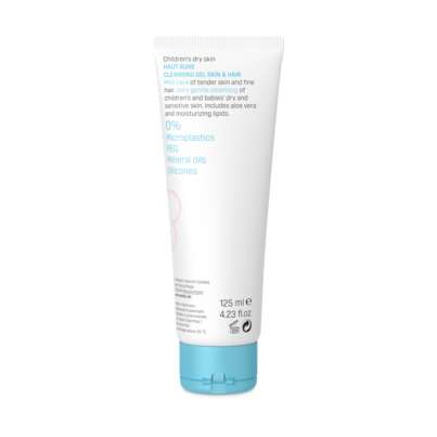 Sie sehen eine Packung Eubos Haut Ruhe Waschgel Haut und Haar 125ml, Produktbild: 02 Eubos Haut Ruhe Waschgel Haut und Haar 125ml, A-Nr.: 3257679 - 02