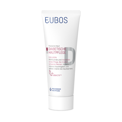 Sie sehen eine Packung EUBOS DIABETES FUSS BLS+BEIN, 100 Milliliter, Produktbild: 01 EUBOS DIABETES FUSS BLS+BEIN, 100 Milliliter, A-Nr.: 4100589 - 01
