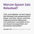 Sie sehen eine Packung Epsom Salz Relaxbad, 1000 Gramm, Produktbild: 02 Epsom Salz Relaxbad, 1000 Gramm, A-Nr.: 4615951 - 02