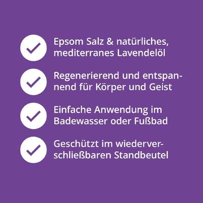 Sie sehen eine Packung Epsom Salz Relaxbad, 1000 Gramm, Produktbild: 03 Epsom Salz Relaxbad, 1000 Gramm, A-Nr.: 4615951 - 03