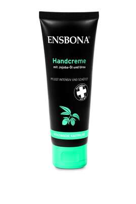 Sie sehen eine Packung ENSBONA Handcreme mit Jojobaöl, 75 Milliliter, Produktbild: 01 ENSBONA Handcreme mit Jojobaöl, 75 Milliliter, A-Nr.: 3042358 - 01