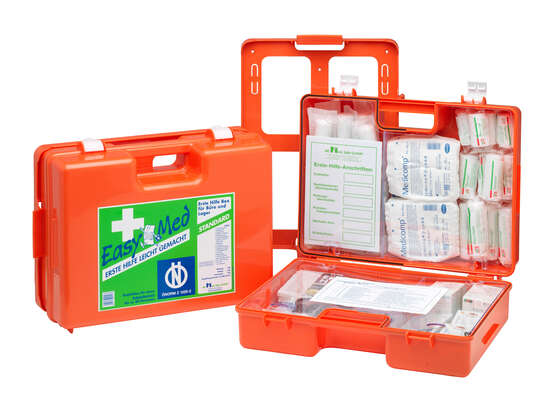 Sie sehen eine Packung EasyMed Erste Hilfe Kasten Standard Type 2, 1 Stück, Produktbild: 03 EasyMed Erste Hilfe Kasten Standard Type 2, 1 Stück, A-Nr.: 2285751 - 03
