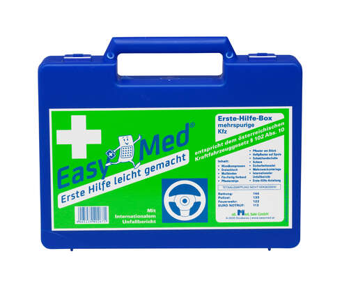 Sie sehen eine Packung EasyMed Autoapotheke KFG §102 Hartpkg., 1 Stück, Produktbild: 03 EasyMed Autoapotheke KFG §102 Hartpkg., 1 Stück, A-Nr.: 2285656 - 03