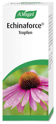 Sie sehen eine Packung A.Vogel Echinaforce® Tropfen, 100 Milliliter, Produktbild: 01 A.Vogel Echinaforce® Tropfen, 100 Milliliter, A-Nr.: 2438918 - 01