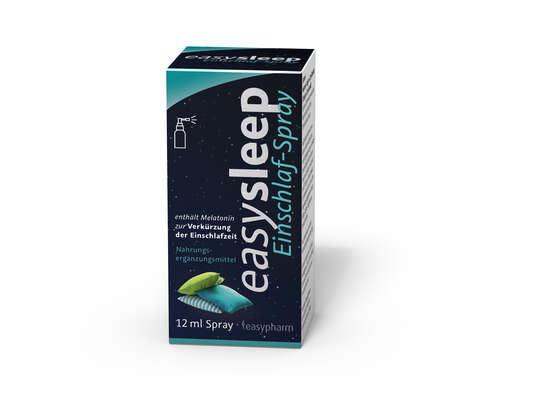 Sie sehen eine Packung easysleep Einschlaf-Spray, 12 Milliliter, Produktbild: 01 easysleep Einschlaf-Spray, 12 Milliliter, A-Nr.: 4757450 - 01