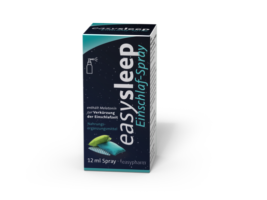 Sie sehen eine Packung easysleep Einschlaf-Spray, 12 Milliliter, Produktbild: 02 easysleep Einschlaf-Spray, 12 Milliliter, A-Nr.: 4757450 - 02