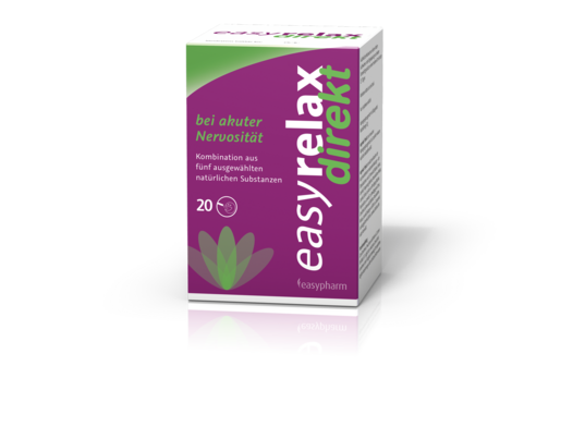 Sie sehen eine Packung easyrelax direkt, 20 Stück, Produktbild: 01 easyrelax direkt, 20 Stück, A-Nr.: 4739647 - 01
