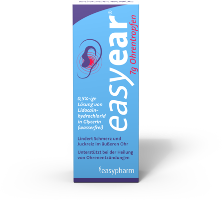 Sie sehen eine Packung easyear Ohrentropfen 7g, 7 Gramm, Produktbild: 02 easyear Ohrentropfen 7g, 7 Gramm, A-Nr.: 5183703 - 02