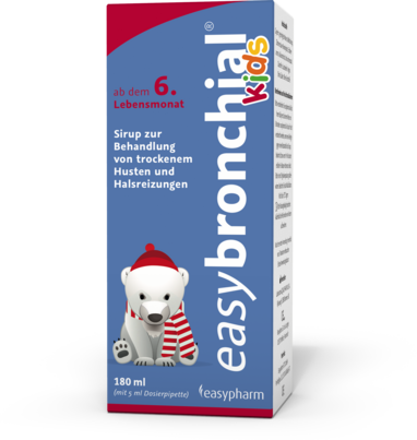 Sie sehen eine Packung Easybronchial kids, 180 Milliliter, Produktbild: 02 Easybronchial kids, 180 Milliliter, A-Nr.: 4851568 - 02