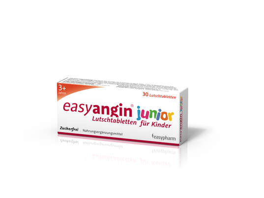 easyangin junior Lutschtabletten für Kinder, 30 Stück, A-Nr.: 4150400 - 01