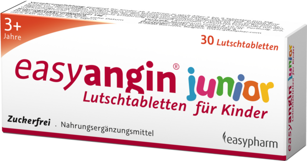 easyangin junior Lutschtabletten für Kinder, 30 Stück, A-Nr.: 4150400 - 02
