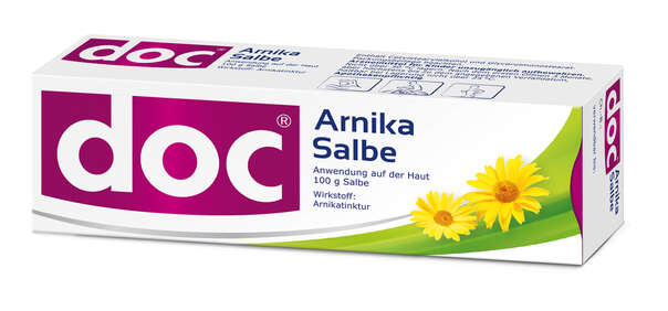 Sie sehen eine Packung DOC ARNIKA SLB, 100 Gramm, Produktbild: 01 DOC ARNIKA SLB, 100 Gramm, A-Nr.: 3817167 - 01