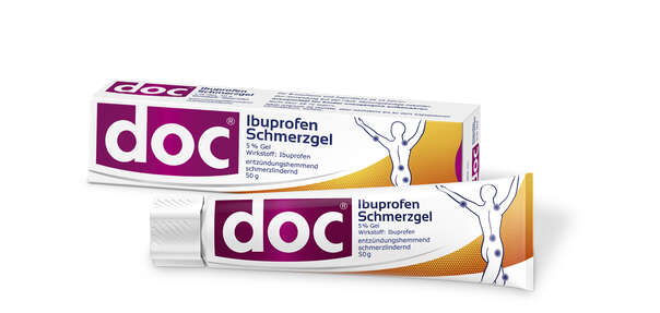 Sie sehen eine Packung DOC IBUPROFEN SCHMERZGEL 5%, 50 Gramm, Produktbild: 02 DOC IBUPROFEN SCHMERZGEL 5%, 50 Gramm, A-Nr.: 4586416 - 02