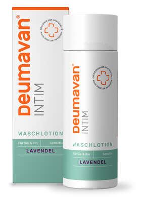Sie sehen eine Packung Deumavan Waschlotion-Sensitive Lavendel, 200 Milliliter, Produktbild: 01 Deumavan Waschlotion-Sensitive Lavendel, 200 Milliliter, A-Nr.: 3455528 - 01