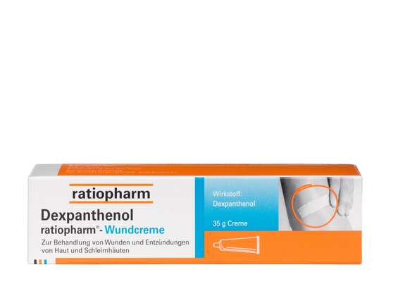 Dexpanthenol ratiopharm® Wundcreme, 100 Gramm, A-Nr.: 2424276 - 01