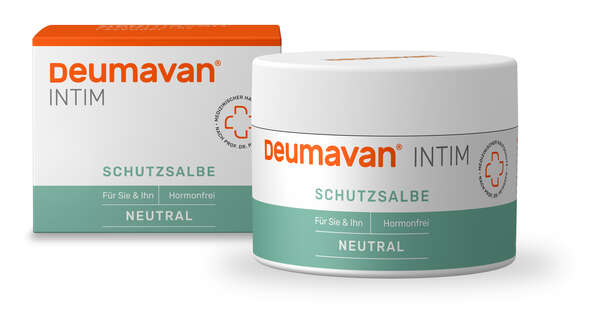 Sie sehen eine Packung Deumavan Schutzsalbe Neutral, 100 Milliliter, Produktbild: 01 Deumavan Schutzsalbe Neutral, 100 Milliliter, A-Nr.: 4114031 - 01