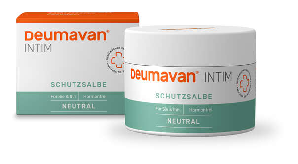 Sie sehen eine Packung Deumavan Schutzsalbe Neutral, 100 Milliliter, Produktbild: 02 Deumavan Schutzsalbe Neutral, 100 Milliliter, A-Nr.: 4114031 - 02
