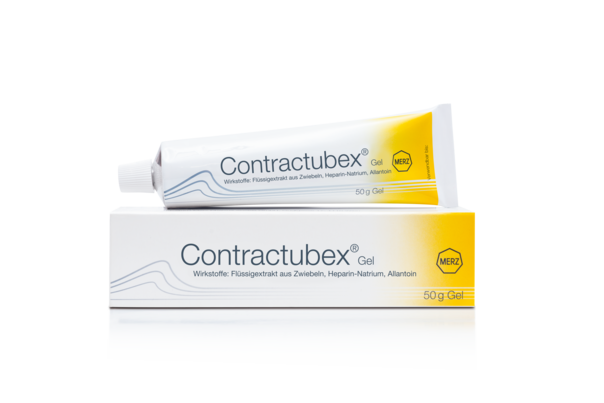 Sie sehen eine Packung Contractubex Gel 50g, 50 Gramm, Produktbild: 01 Contractubex Gel 50g, 50 Gramm, A-Nr.: 0012581 - 01
