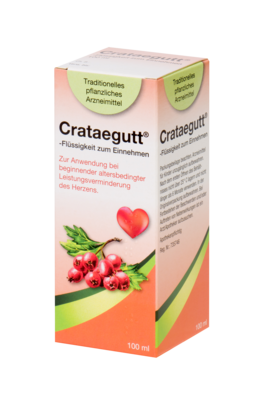 Sie sehen eine Packung Crataegutt® Flüssigkeit zum Einnehmen, 100 Milliliter, Produktbild: 02 Crataegutt® Flüssigkeit zum Einnehmen, 100 Milliliter, A-Nr.: 4210289 - 02