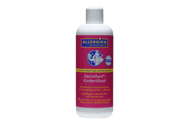 Sie sehen eine Packung Dermifant Kinderölbad, 500 Milliliter, Produktbild: 02 Dermifant Kinderölbad, 500 Milliliter, A-Nr.: 3258466 - 02