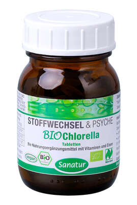 Sanatur Chlorella Tabletten BIO, 100 Stück, A-Nr.: 4258729 - 01
