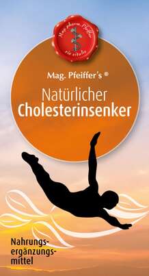 Sie sehen eine Packung Mag. Pfeiffer’s® Natürlicher Cholesterinsenker, 60 Stück, Produktbild: 01 Mag. Pfeiffer’s® Natürlicher Cholesterinsenker, 60 Stück, A-Nr.: 4279401 - 01