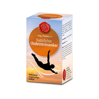 Sie sehen eine Packung Mag. Pfeiffer’s® Natürlicher Cholesterinsenker, 60 Stück, Produktbild: 02 Mag. Pfeiffer’s® Natürlicher Cholesterinsenker, 60 Stück, A-Nr.: 4279401 - 02