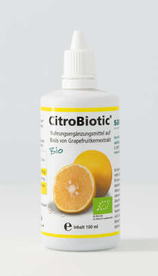 Sie sehen eine Packung Citrobiotic Grapefruitkernextrakt, 100 Milliliter, Produktbild: 01 Citrobiotic Grapefruitkernextrakt, 100 Milliliter, A-Nr.: 2741456 - 01