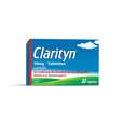 Sie sehen eine Packung Clarityn® 10 mg - Tabletten, 30 Stück, Produktbild: 01 Clarityn® 10 mg - Tabletten, 30 Stück, A-Nr.: 1253884 - 01