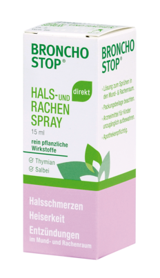 Bronchostop direkt Hals- und Rachenspray, 15 Milliliter, A-Nr.: 3915817 - 01