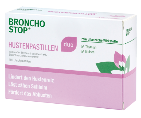 Bronchostop duo Hustenpastillen, 20 Stück, A-Nr.: 4457340 - 01
