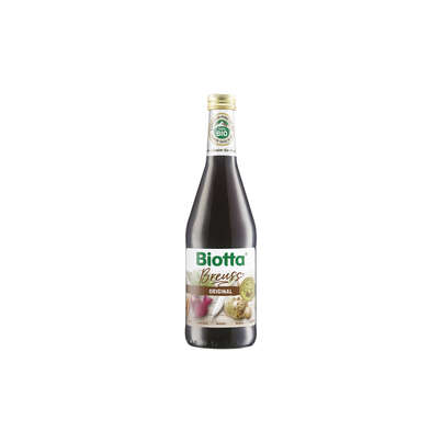 Sie sehen eine Packung Biotta Breuss Original Bio, 500 Milliliter, Produktbild: 02 Biotta Breuss Original Bio, 500 Milliliter, A-Nr.: 4247878 - 02
