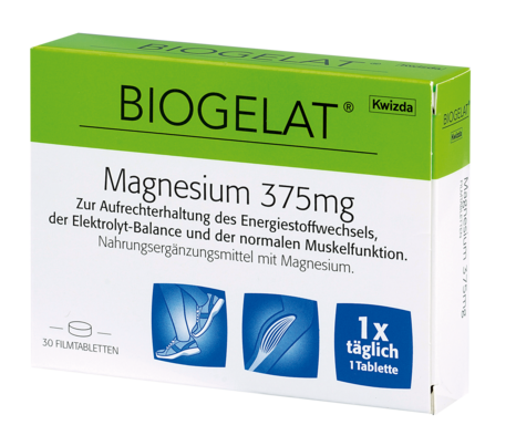 Biogelat Magnesium 375, 30 Stück, A-Nr.: 4084749 - 01