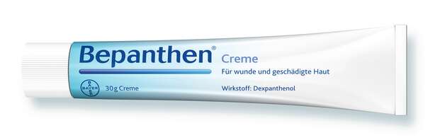 Sie sehen eine Packung Bepanthen® Creme, 30 Gramm, Produktbild: 01 Bepanthen® Creme, 30 Gramm, A-Nr.: 0502090 - 01