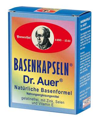 Sie sehen eine Packung BASENKAPSELN nach Dr. Auer, 60 Stück, Produktbild: 01 BASENKAPSELN nach Dr. Auer, 60 Stück, A-Nr.: 2637724 - 01