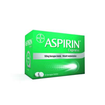 Aspirin® Express 500 mg überzogene Tablette, 40 Stück, A-Nr.: 4208217 - 01