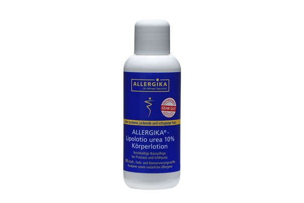 Sie sehen eine Packung ALLERGIKA®-Lipolotio Urea 10% 200ml, 200 Milliliter, Produktbild: 02 ALLERGIKA®-Lipolotio Urea 10% 200ml, 200 Milliliter, A-Nr.: 4042484 - 02