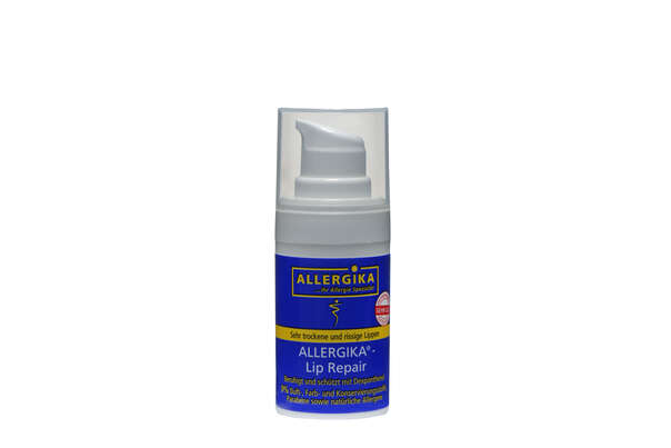 Sie sehen eine Packung ALLERGIKA®- Lip Repair, 15 Milliliter, Produktbild: 02 ALLERGIKA®- Lip Repair, 15 Milliliter, A-Nr.: 4098496 - 02