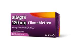 Allegra® 120mg Filmtabletten, 30 Stück, A-Nr.: 4200049 - 01
