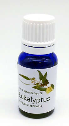 Sie sehen eine Packung Aethera Eucalyptusöl, 10 Milliliter, Produktbild: 01 Aethera Eucalyptusöl, 10 Milliliter, A-Nr.: 2981396 - 01
