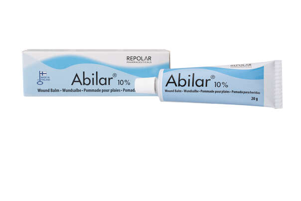 Sie sehen eine Packung Abilar 10% Wundsalbe, 20 Gramm, Produktbild: 01 Abilar 10% Wundsalbe, 20 Gramm, A-Nr.: 3987277 - 01